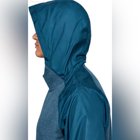 EUC Men’s Under Armour Petrol Blue Tech Terry Hoodie 1327405 Size XXL - Picture 10 of 12